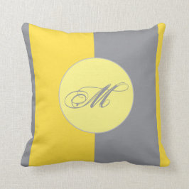 Hellgelb und weich grau, individuell auf die Bedür Kissen