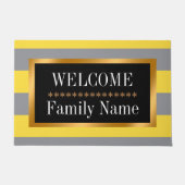 Hellgelb und weich grau, kundenspezifisch angepass fußmatte (Vorderseite)