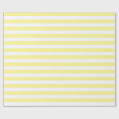 Hellgelb und Weiß Stripes Packpapier (Flach)