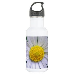 Hellgelb-weiß Edelstahlflasche