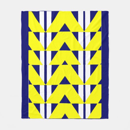 hellgelbe Abstraktion Fleecedecke (Vorderseite)
