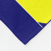 hellgelbe Abstraktion Fleecedecke (Ecke)