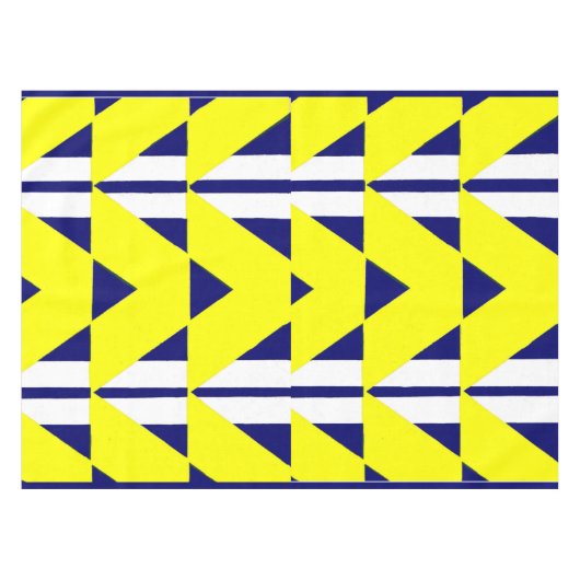 hellgelbe Abstraktion Tischdecke (Vorderseite (Horizontal))