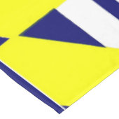 hellgelbe Abstraktion Tischdecke (Schrägansicht)