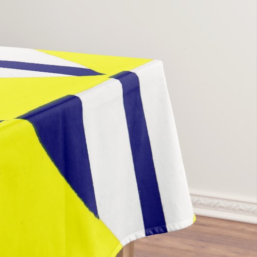 hellgelbe Abstraktion Tischdecke (Beispiel)