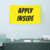 Hellgelbe ANWENDUNG INNENBanner - High-Vis Banner (Messeveranstaltung)