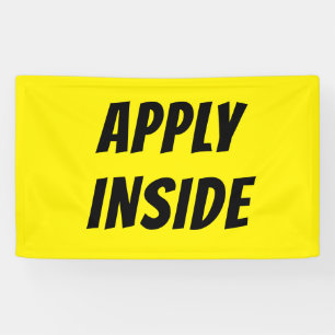 Hellgelbe ANWENDUNG INNENBanner - High-Vis Banner