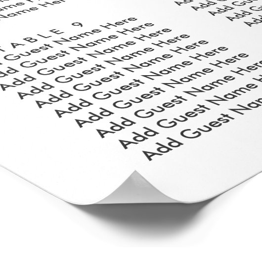 Hellgelbe blaue Blume Hochzeitskarte Poster (Ecke)