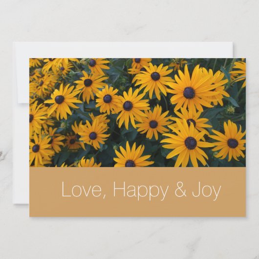 Hellgelbe Blume Christliche Hochzeit Einladung (Rückseite)