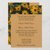 Hellgelbe Blume Christliche Hochzeit Einladung (Vorne/Hinten)