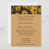 Hellgelbe Blume Christliche Hochzeit Einladung (Vorderseite)