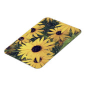 Hellgelbe Blume fröhlich Magnet (Linke Seite)