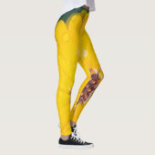 Hellgelbe Blume nach Regen Leggings (Rechts)
