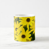 Hellgelbe Blumen Kaffeetasse (Mittel)