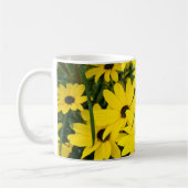 Hellgelbe Blumen Kaffeetasse (Links)