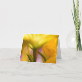 Hellgelbe Blüte Dankeschön Karte