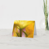 Hellgelbe Blüte Dankeschön Karte (Vorderseite)
