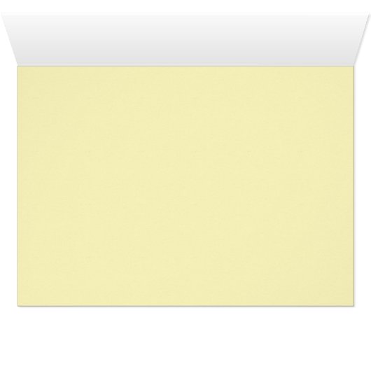 Hellgelbe Buffet-Menü-Zelt-/Tabellen-Karte (Innenansicht Horizontal (Unten))