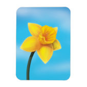 Hellgelbe Daffodin Magnet (Vertikal)
