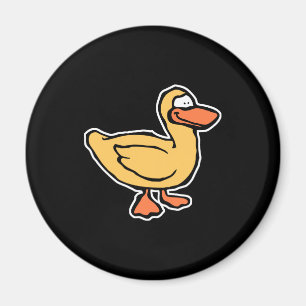 Hellgelbe Ente Magnet