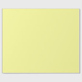 Hellgelbe Farbe | Classic | elegant Geschenkpapier (Flach)