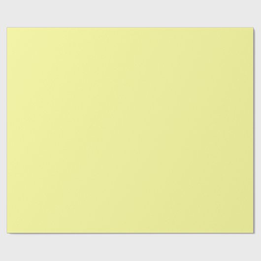 Hellgelbe Farbe | Classic | elegant Geschenkpapier (Flach)