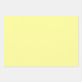 Hellgelbe Farbe | Classic | elegant Geschenkpapier Set (Vorderseite 2)