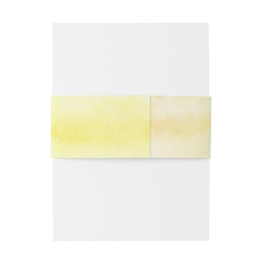 Hellgelbe Farben Moderne Einladungsbanderole (Rückseitenbeispiel)