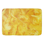 Hellgelbe Federn Badematte (Vorderseite)