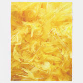 Hellgelbe Federn Fleecedecke (Vorderseite)