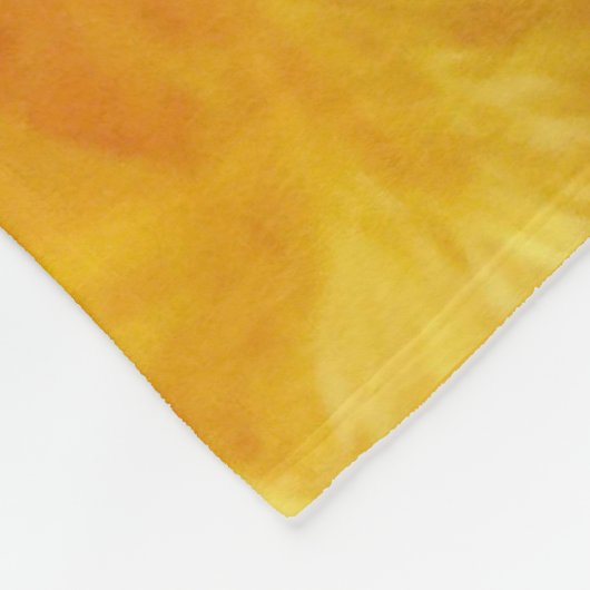 Hellgelbe Federn Fleecedecke (Ecke)