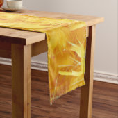 Hellgelbe Federn Kurzer Tischläufer (Beispiel)