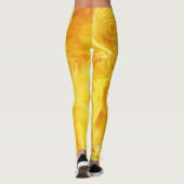 Hellgelbe Federn Leggings (Rückseite)