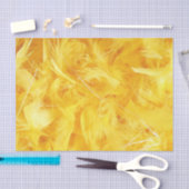 Hellgelbe Federn Seidenpapier (Handwerk)