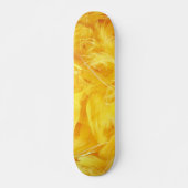 Hellgelbe Federn Skateboard (Vorne)