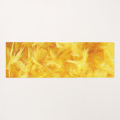 Hellgelbe Federn Yogamatte (Rückseite (Horizontal))