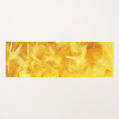 Hellgelbe Federn Yogamatte (Vorderseite (Horizontal))