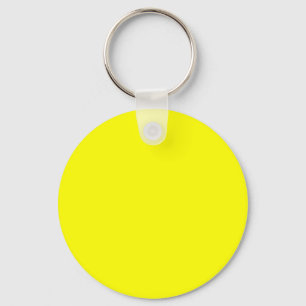 Hellgelbe FFFF00-Farbe - Option "Ihren Namen hinzu Schlüsselanhänger