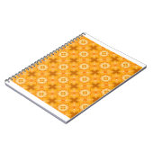 Hellgelbe geometrische Muster Notizblock (Linke Seite)