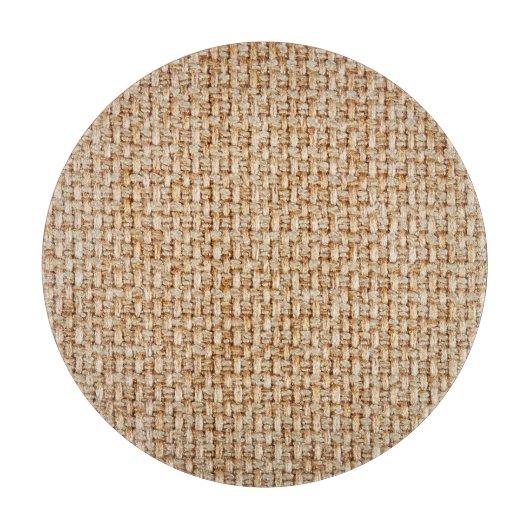 Hellgelbe Gingham-Textur. Schneidebrett (Vorderseite)