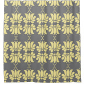 Hellgelbe graue Tulips Duschvorhang (Vorderseite)