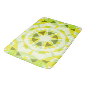 Hellgelbe grüne Sommer-Star Dopamin-Dekoration Art Badematte (Schrägansicht)