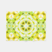 Hellgelbe grüne Sommer-Star Dopamin-Dekoration Art Fleecedecke (Vorderseite (Horizontal))