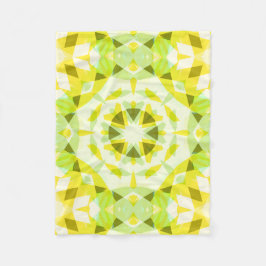Hellgelbe grüne Sommer-Star Dopamin-Dekoration Art Fleecedecke