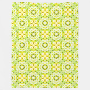Hellgelbe grüne Sommer-Star Dopamin-Dekoration Art Fleecedecke
