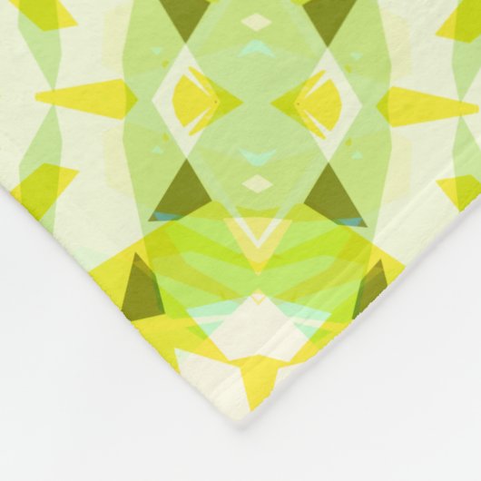 Hellgelbe grüne Sommer-Star Dopamin-Dekoration Art Fleecedecke (Ecke)