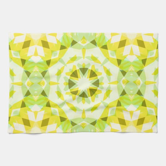 Hellgelbe grüne Sommer-Star Dopamin-Dekoration Art Geschirrtuch (Horizontal)