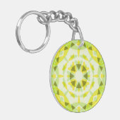 Hellgelbe grüne Sommer-Star Dopamin-Dekoration Art Schlüsselanhänger (Vorderseite links)