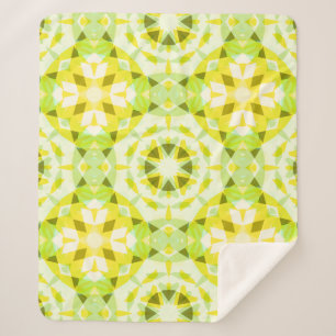 Hellgelbe grüne Sommer-Star Dopamin-Dekoration Art Sherpadecke