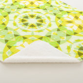 Hellgelbe grüne Sommer-Star Dopamin-Dekoration Art Sherpadecke (3/4)